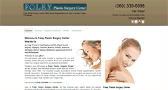Desktop Screenshot of foleyplasticsurgery.com