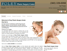 Tablet Screenshot of foleyplasticsurgery.com